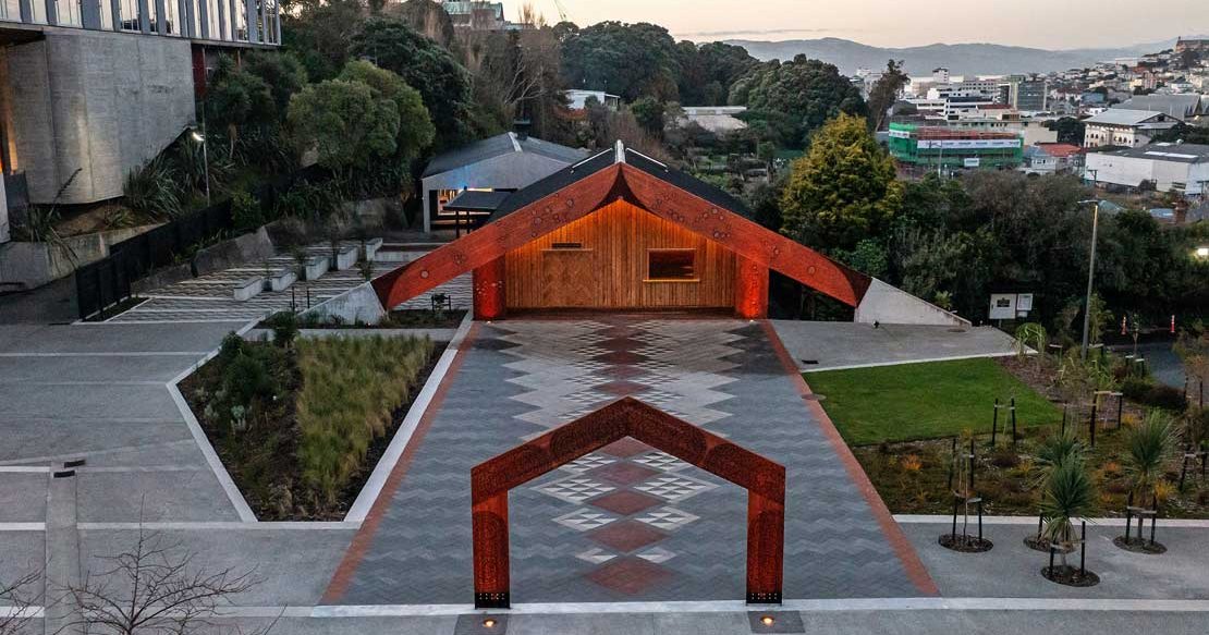 Te Rau Karamu Marae wins prestigious Purple Pin in Best Design Awards
